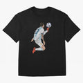Messi - Lionel Messi Ball Classic T-Shirt Celebrate the Road through FIFA World Cup 2026 Group Stage Capturing Mbappe, Spain Energy, Retro Football Energy, Iconic Rivalries, Trophy Chase Drama and Stadium Atmosphere; Perfect for Fans, Collectors,