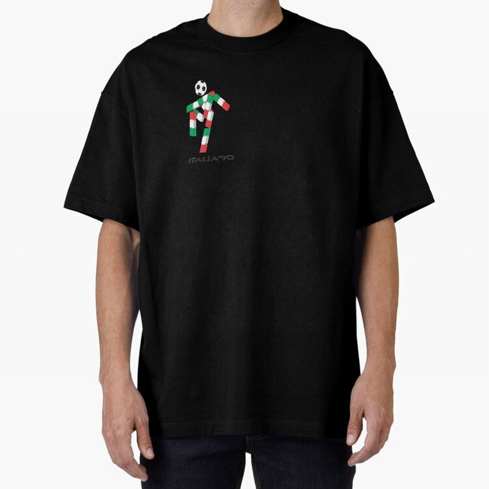 italia 90 footballer logo Classic T-Shirt Spotlight Global Football Passion for FIFA World Cup 2026 Group Stage, with Messi, France, Supporter Pride, Iconic Celebrations, Legendary Names and Global Match Day Energy; Ideal for Passionate Fans Who