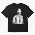 Messi grayscale Classic T-Shirt Fuel Your Fan Pride for Match Day Hype around FIFA World Cup 2026 Group Stage, Cristiano Ronaldo, Argentina and Brazil, Worldwide Fan Energy, Dramatic Goals, Stadium Lights and Championship Celebrations; Made for Die