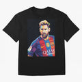 Messi Wpap Oversized T-Shirt Celebrate National Team Dreams in Global Football Passion for FIFA World Cup 2026, Driven by Neymar, Haaland and Cristiano Ronaldo, Argentina and Brazil, Tournament Hype, Historic Matchups, Family Viewing Parties and