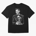 Messi grayscale Oversized T-Shirt Fuel the FIFA World Cup 2026 Journey through Cristiano Ronaldo Highlights, England Pride, Sports Nostalgia, International Competition, Famous Players and Unforgettable Victories; Built for Supporters Chasing Trophy