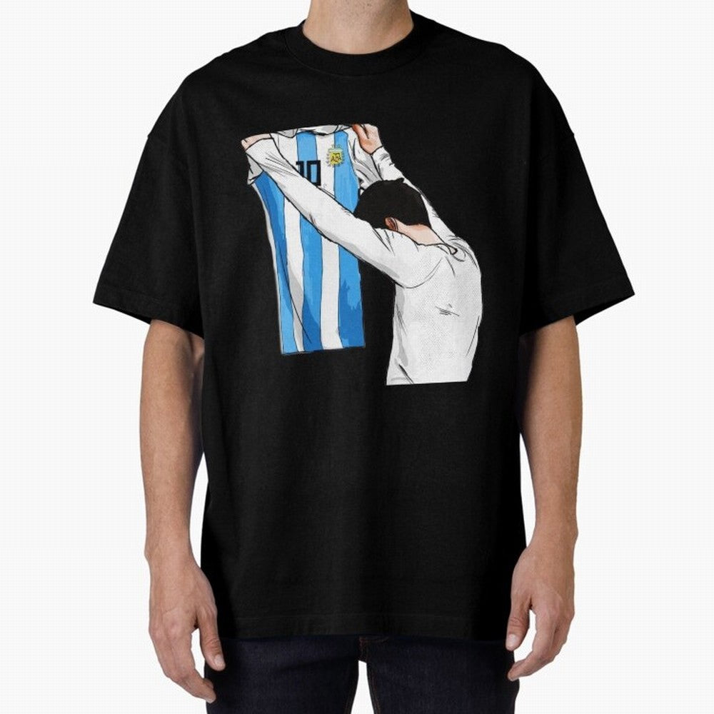 Lionel Messi holding his shirt, Argentina copa america| Perfect Gift For you and friends Classic T-Shirt Celebrate Football Dreams Across FIFA World Cup 2026 Spirit, Connected to France, Cristiano Ronaldo, Goal Celebration Energy, Supporter