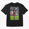 Lionel Messi (2) caricature Oversized T-Shirt Follow Every Goal of FIFA World Cup 2026 USA Canada Mexico Spirit, Capturing England, Mbappe and Neymar, Championship Spirit, Famous Goals, Roaring Crowds and International Football Unity; Made for