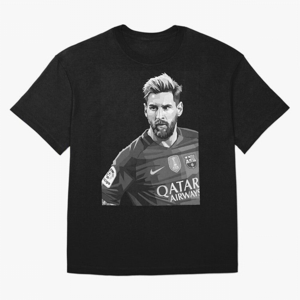 Messi grayscale Classic T-Shirt Fuel Global Football Passion for FIFA World Cup 2026, Inspired by Messi, Neymar and Mbappe, Spain and Netherlands, Vintage Soccer Flavor, Modern Football Stars, National Flags and Final Night Emotion; Ideal for