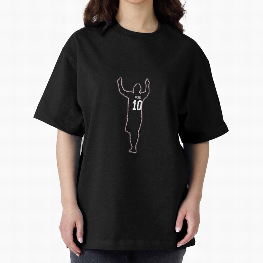 Lionel Messi Iconic Celebration Pose - Inter Miami Colors Classic T-Shirt Experience Match Day Hype around FIFA World Cup 2026, Messi, CR7 and Mbappe, England, Match Day Excitement, Supporter Culture, Golden Goals and Global Football Passion; Made