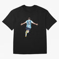Lionel Messi minimalist illustration Classic T-Shirt Live for the Drama of FIFA World Cup 2026 Group Stage for Fans of Mbappe and Neymar and Spain and Netherlands, Bringing Champion Mindset, Group Stage Buzz, Knockout Tension and Passionate Fan