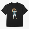 Cartoon Illustration Messi vs Netherlands World Cup Qatar 2022 Classic T-Shirt Show Support during Match Day Hype around FIFA World Cup 2026 USA Canada Mexico, Messi and Cristiano Ronaldo, Argentina, Soccer Culture, Superstar Moments, National Team
