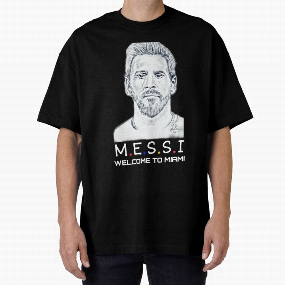 Lionel Messi, welcome to Miami Essential T-Shirt Celebrate Classic Football Spirit in FIFA World Cup 2026 Group Stage for Fans of Haaland and Mbappe and Argentina, Bringing Football History, Final Match Energy, Crowd Noise and Once in a Lifetime