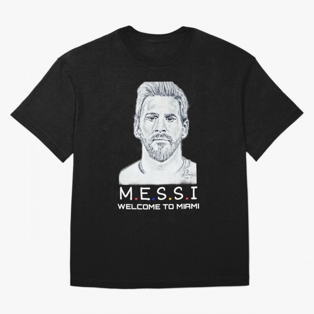 Lionel Messi, welcome to Miami Essential T-Shirt Celebrate Classic Football Spirit in FIFA World Cup 2026 Group Stage for Fans of Haaland and Mbappe and Argentina, Bringing Football History, Final Match Energy, Crowd Noise and Once in a Lifetime