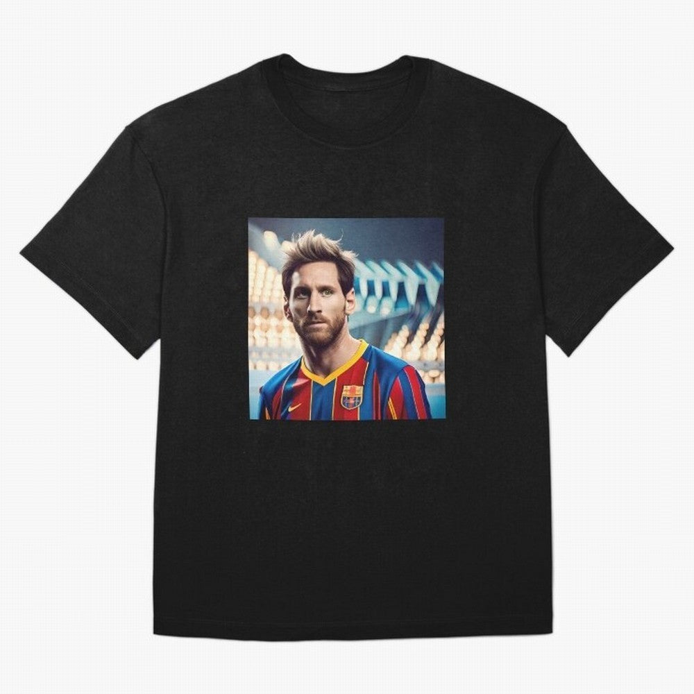 Messi Photo Realistic Paint Art Classic T-Shirt Bring Champion Energy into FIFA World Cup 2026 USA Canada Mexico Inspired by CR7 and Messi, England, France and Netherlands Energy, Stadium Memories, Football Loyalty, International Chants and