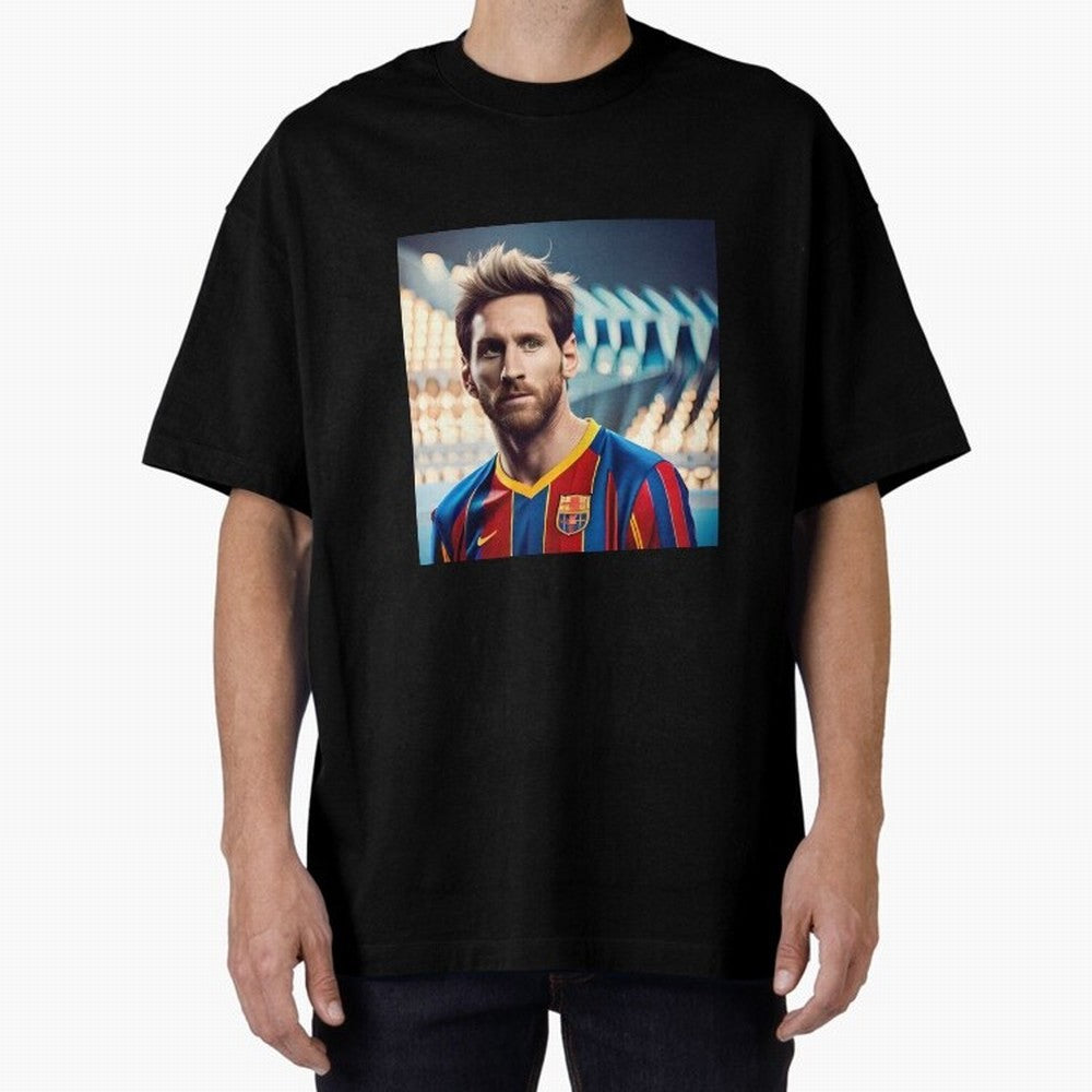 Messi Photo Realistic Paint Art Classic T-Shirt Bring Champion Energy into FIFA World Cup 2026 USA Canada Mexico Inspired by CR7 and Messi, England, France and Netherlands Energy, Stadium Memories, Football Loyalty, International Chants and