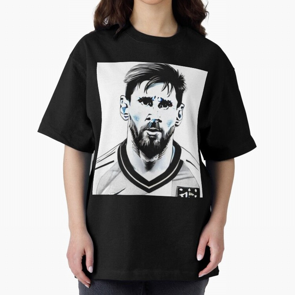 Lionel Messi Oversized T-Shirt Turn Up for Global Football Passion for FIFA World Cup 2026 Group Stage, Filled with Cristiano Ronaldo, Spain and Netherlands, Worldwide Fan Energy, Dramatic Goals, Stadium Lights and Championship Celebrations;