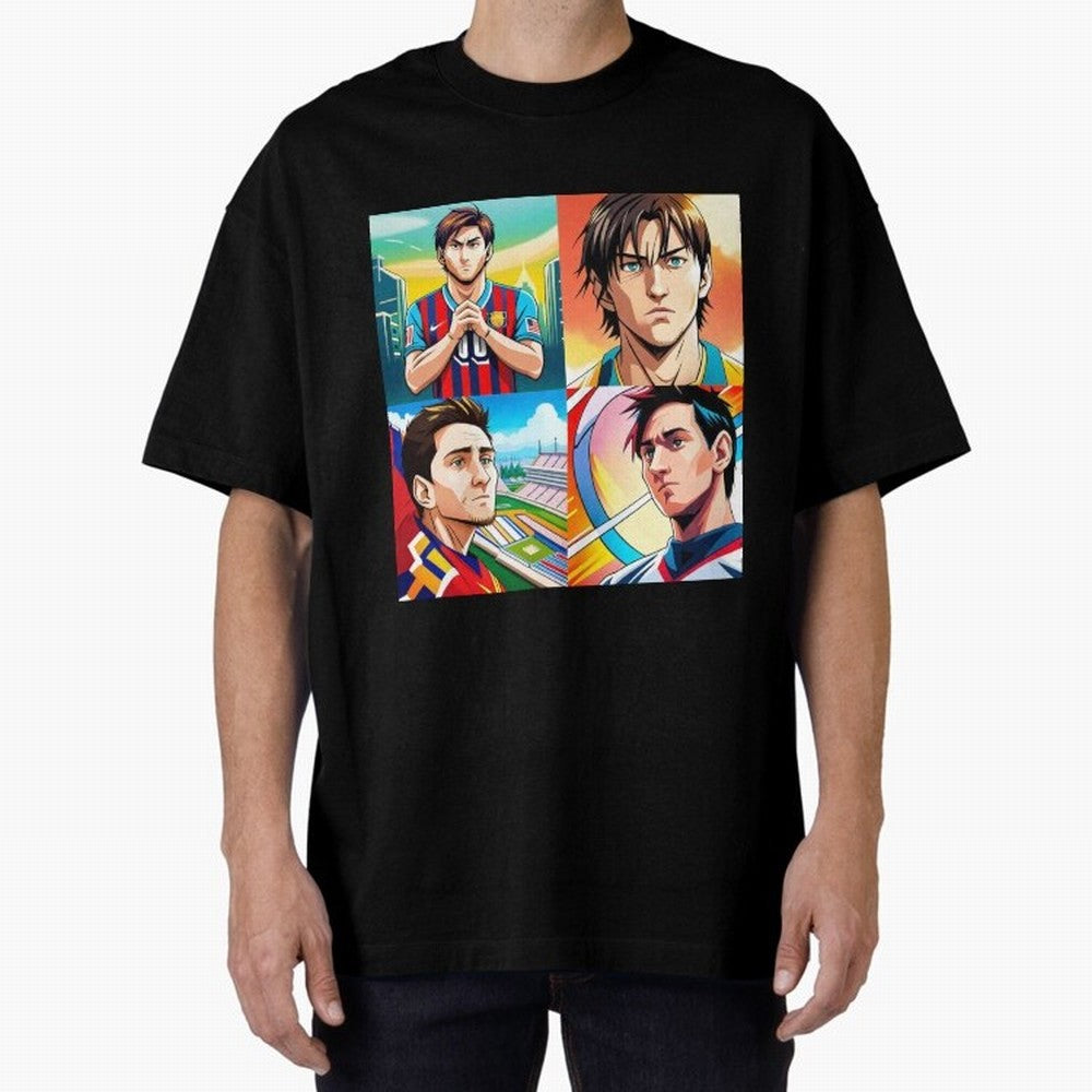 Messi Inspired Anime Art Pack Classic T-Shirt Bring World Football Passion into Global Football Passion for FIFA World Cup 2026 Group Stage, Inspired by Mbappe, France and Portugal, Supporter Pride, Iconic Celebrations, Legendary Names and Global