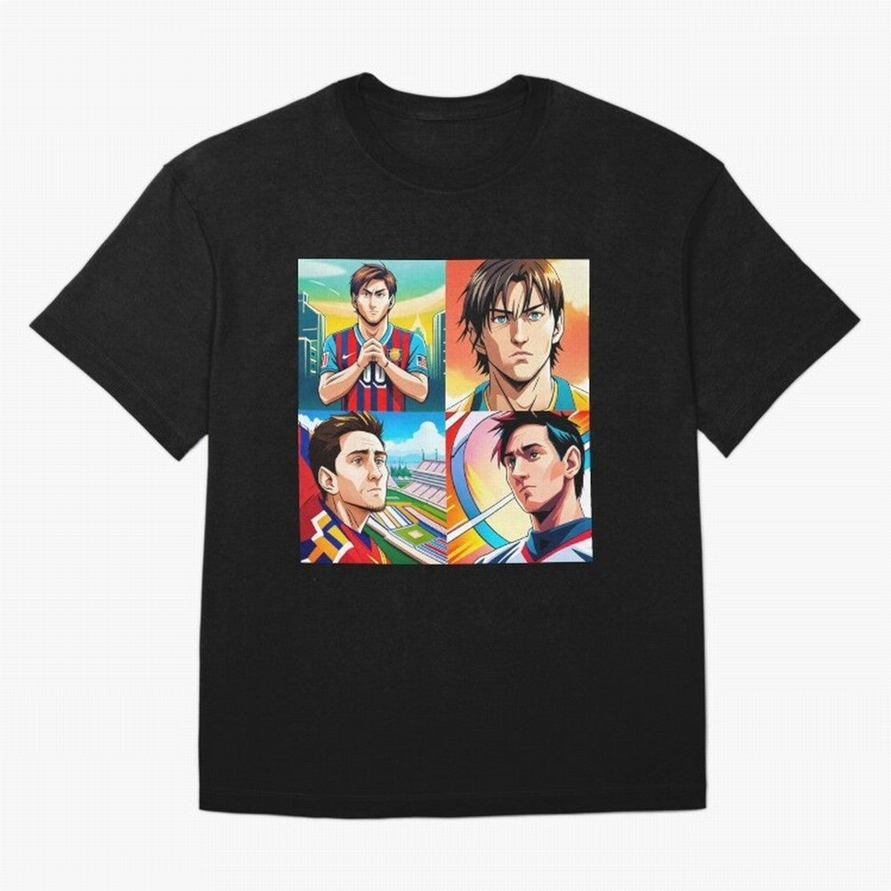 Messi Inspired Anime Art Pack Classic T-Shirt Bring World Football Passion into Global Football Passion for FIFA World Cup 2026 Group Stage, Inspired by Mbappe, France and Portugal, Supporter Pride, Iconic Celebrations, Legendary Names and Global
