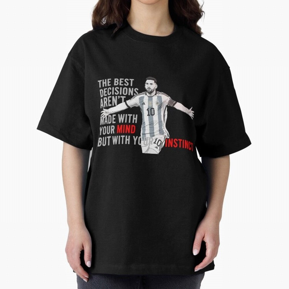 Messi Instinct Oversized T-Shirt Bring Match Day Fire to Global Football Passion for FIFA World Cup 2026 USA Canada Mexico, Built around CR7, England and Germany, Global Supporter Spirit, Legendary Goals, National Colors and Tournament Celebration;