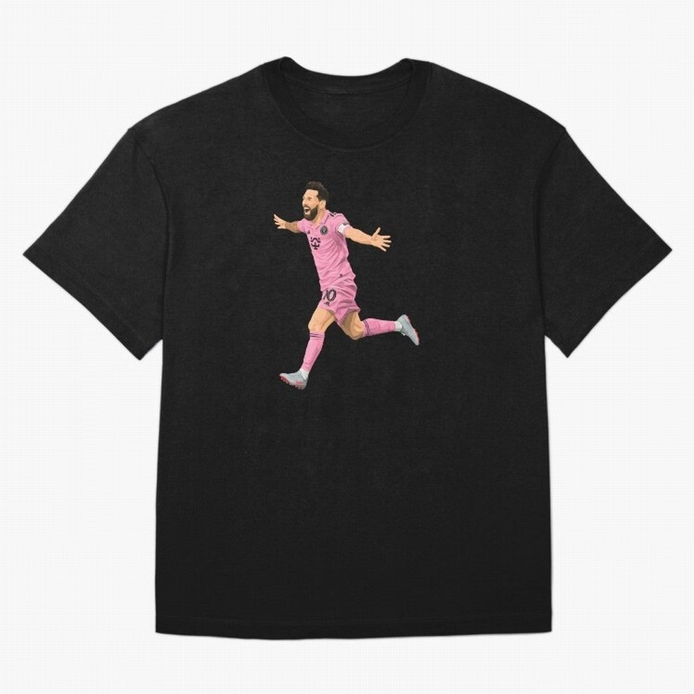 Lionel Messi celebration Oversized T-Shirt Stand Proud for the FIFA World Cup 2026 USA Canada Mexico Journey through Messi and Cristiano Ronaldo Highlights, England and Germany Pride, Football Passion, Legendary Performances, Festival Vibes and