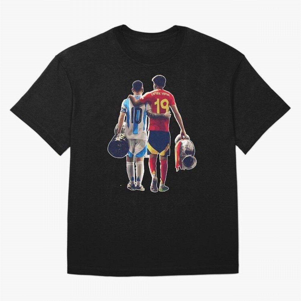 Lionel Messi and Foster child Classic T-Shirt Relive Legendary Nights from Match Day Hype around FIFA World Cup 2026 Group Stage, Neymar, Argentina, France and Brazil, Fan Favorite Moments, National Team Passion, Big Match Drama and Soccer History;
