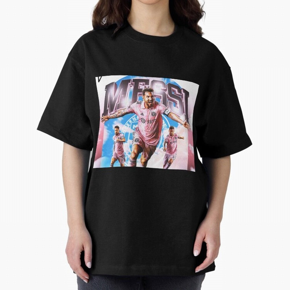 Inter Miami Messi Oversized T-Shirt Bring a Vintage Feel to FIFA World Cup 2026 Group Stage for Fans of Messi, CR7 and Mbappe and Argentina and Brazil, Bringing Champion Mindset, Group Stage Buzz, Knockout Tension and Passionate Fan Culture; Ideal