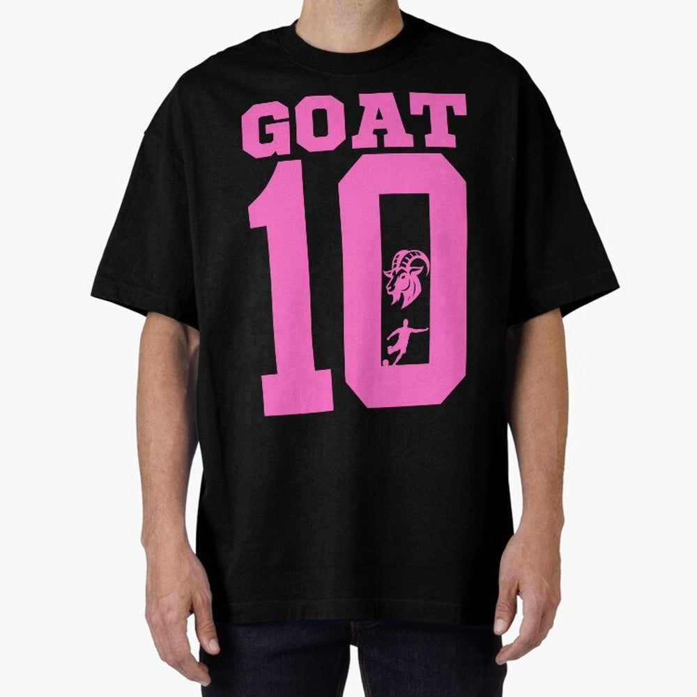 Miami Champions The Goat 10 Oversized T-Shirt Embrace FIFA World Cup 2026 Group Stage for Fans of Cristiano Ronaldo, Haaland and CR7 and Germany, Bringing Vintage Soccer Flavor, Modern Football Stars, National Flags and Final Night Emotion; Made
