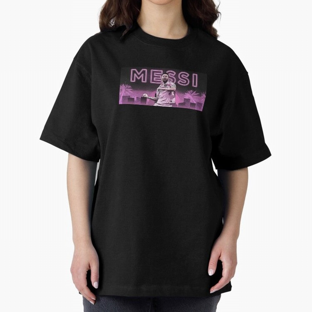 Miami Messi Oversized T-Shirt Make Memories around FIFA World Cup 2026 for Fans of Messi, Neymar and Mbappe and Spain and Netherlands, Bringing Global Supporter Spirit, Legendary Goals, National Colors and Tournament Celebration; Perfect for People