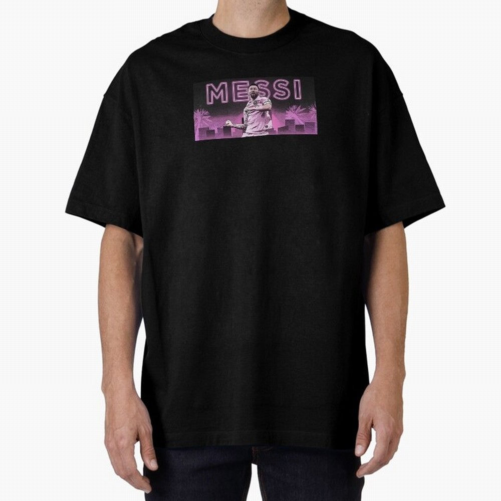Miami Messi Oversized T-Shirt Make Memories around FIFA World Cup 2026 for Fans of Messi, Neymar and Mbappe and Spain and Netherlands, Bringing Global Supporter Spirit, Legendary Goals, National Colors and Tournament Celebration; Perfect for People