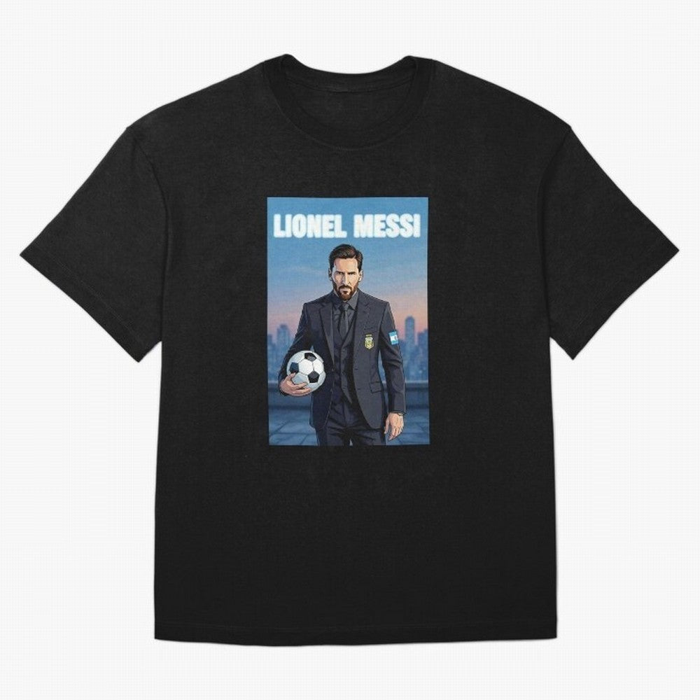 Lionel Messi Classic T-Shirt Join FIFA World Cup 2026 USA Canada Mexico Spirit, with Portugal, Spain and Germany, Neymar, Vintage Soccer Flavor, Modern Football Stars, National Flags and Final Night Emotion; Created for Match Day Parties, Soccer