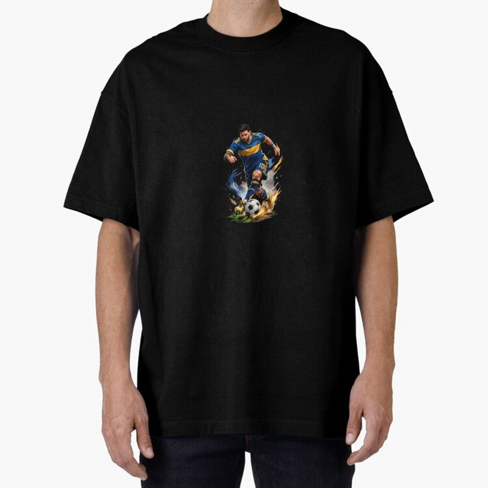 The Great Footballer Oversized T-Shirt Join the Global Buzz around Match Day Hype around FIFA World Cup 2026 Group Stage, Haaland, England, Vintage Soccer Flavor, Modern Football Stars, National Flags and Final Night Emotion; Ideal for Passionate
