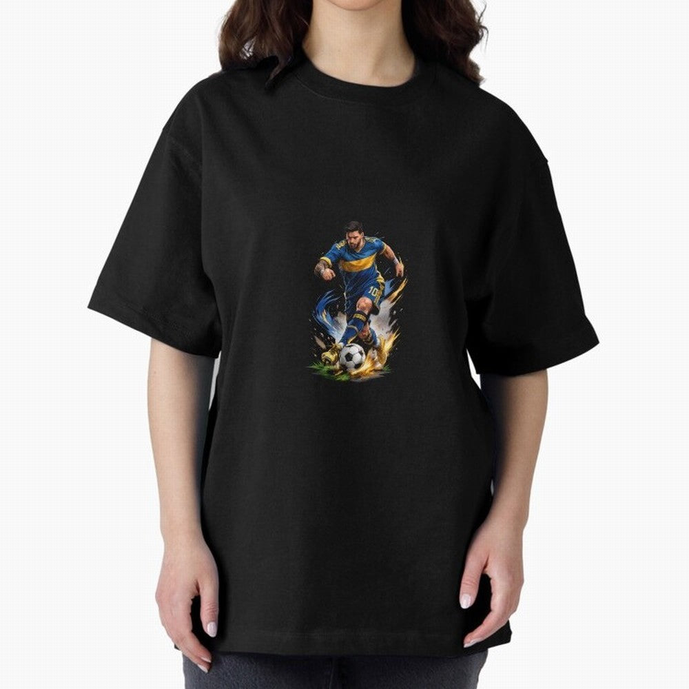 The Great Footballer Oversized T-Shirt Join the Global Buzz around Match Day Hype around FIFA World Cup 2026 Group Stage, Haaland, England, Vintage Soccer Flavor, Modern Football Stars, National Flags and Final Night Emotion; Ideal for Passionate