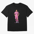 Lionel Messi Vector Oversized T-Shirt Celebrate the Road through FIFA World Cup 2026 for Fans of Messi, CR7 and Mbappe and Argentina, Bringing Supporter Pride, Iconic Celebrations, Legendary Names and Global Match Day Energy; Ideal for Fans Who