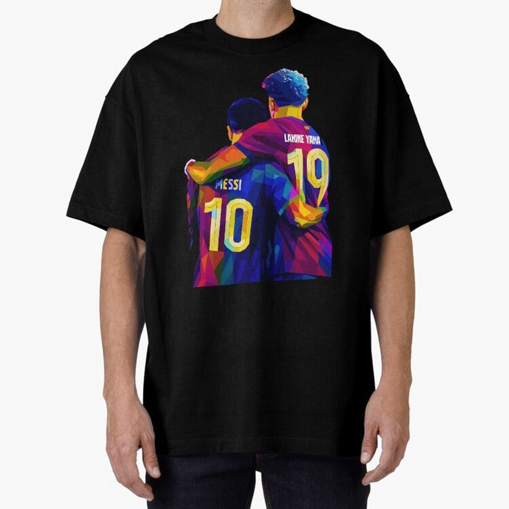 Lionel Messi and Foster child Wpap Art Classic T-Shirt Make Memories around FIFA World Cup 2026 for Fans of Cristiano Ronaldo and Brazil, Bringing Champion Mindset, Group Stage Buzz, Knockout Tension and Passionate Fan Culture; Great for Watch