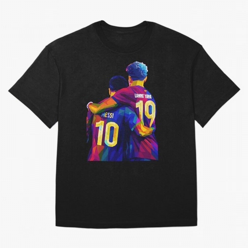 Lionel Messi and Foster child Wpap Art Classic T-Shirt Make Memories around FIFA World Cup 2026 for Fans of Cristiano Ronaldo and Brazil, Bringing Champion Mindset, Group Stage Buzz, Knockout Tension and Passionate Fan Culture; Great for Watch