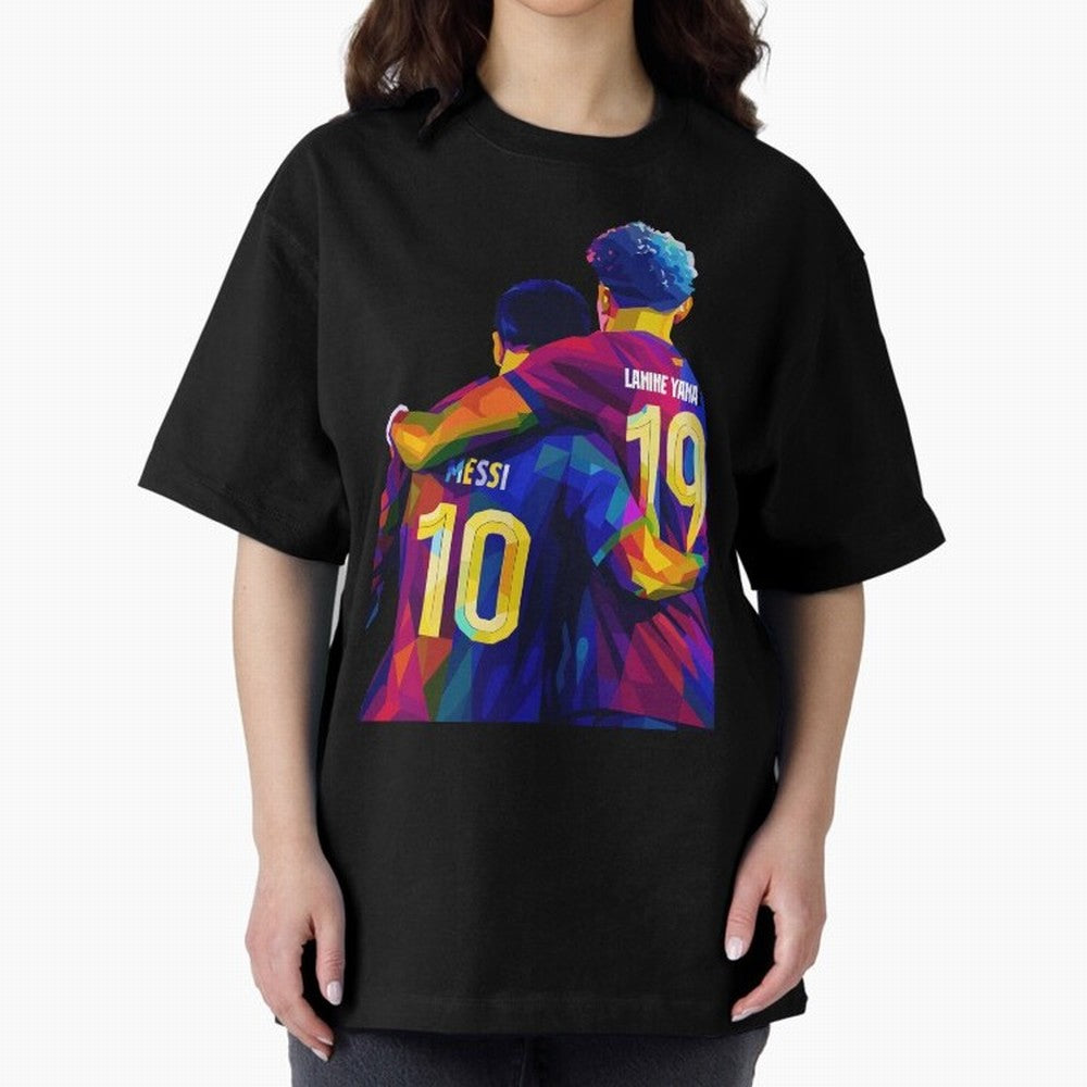 Lionel Messi and Foster child Wpap Art Classic T-Shirt Make Memories around FIFA World Cup 2026 for Fans of Cristiano Ronaldo and Brazil, Bringing Champion Mindset, Group Stage Buzz, Knockout Tension and Passionate Fan Culture; Great for Watch