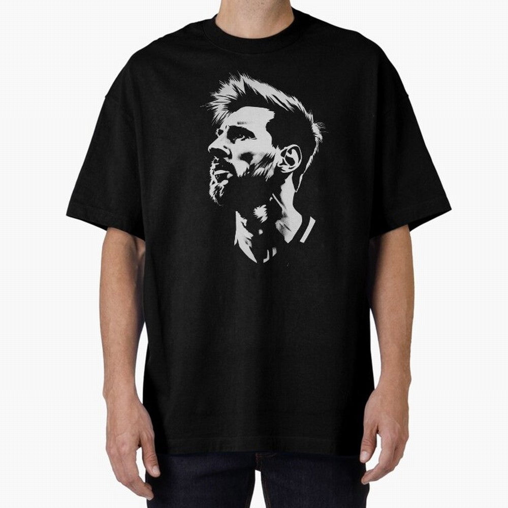 Messi Stencil Graphic poster design Classic T-Shirt Remember Iconic Moments from the FIFA World Cup 2026 Journey through Haaland Highlights, Brazil Pride, Game Day Rituals, Football Legends, Country Pride and the Road to the Final; Ideal for Fans