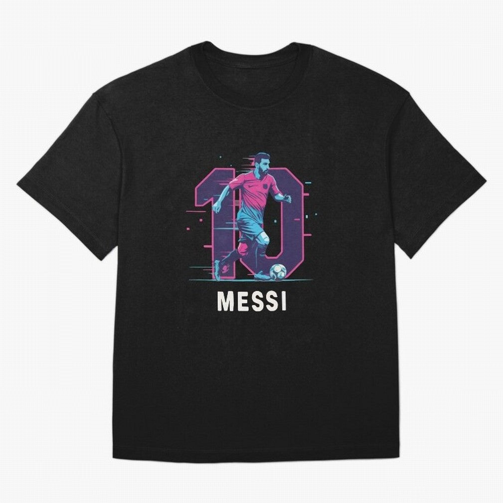 Messi 10 GOAT Oversized T-Shirt Celebrate the Biggest Stage of FIFA World Cup 2026 Group Stage Built around Messi and Cristiano Ronaldo, Brazil Energy, Fan Favorite Moments, National Team Passion, Big Match Drama and Soccer History; Ideal for