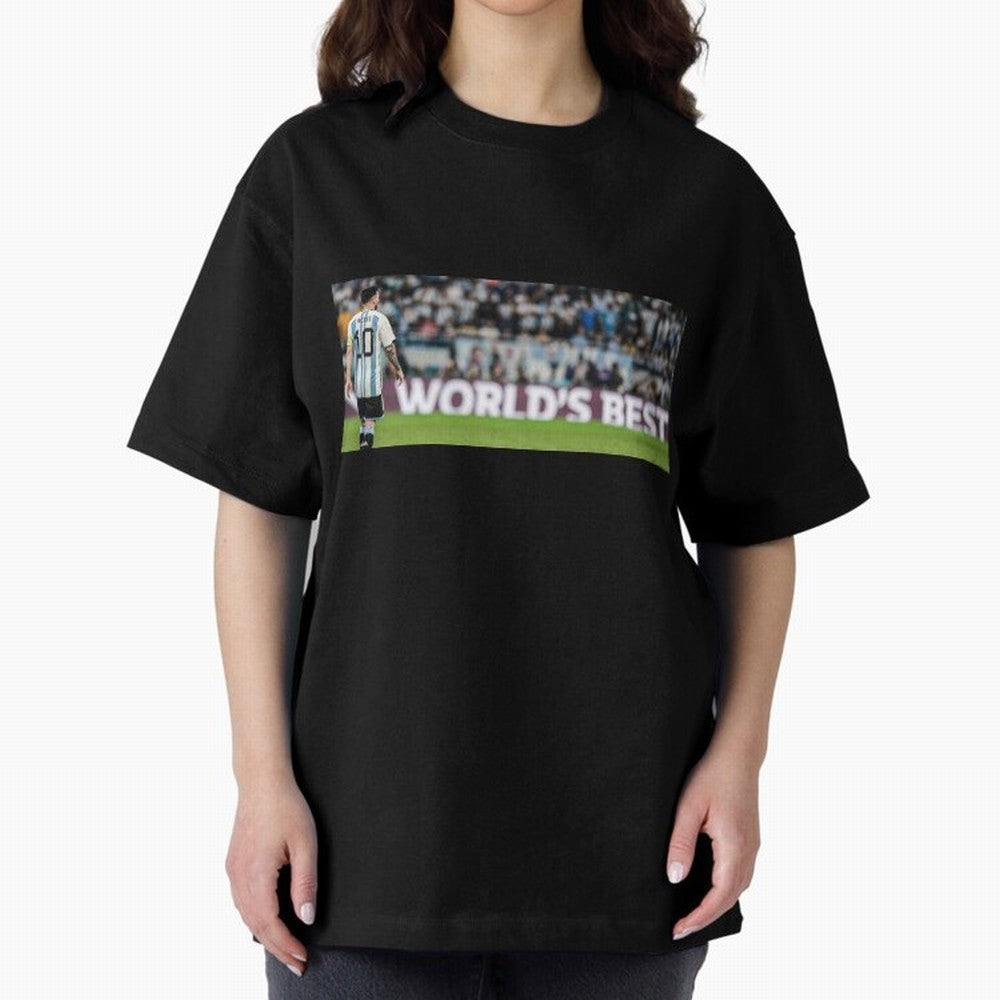 Argentina Leo Messi world best picture Oversized T-Shirt Carry FIFA World Cup 2026 Filled with Cristiano Ronaldo, Portugal, Spain and Germany Energy, Soccer Culture, Superstar Moments, National Team Dreams and Competitive Fire; Great for Watch