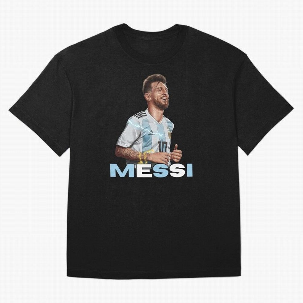 Lionel Messi Oversized T-Shirt Show Your Love for Global Football Passion for FIFA World Cup 2026, Made for Haaland and Mbappe, Argentina and Brazil, Tournament Hype, Historic Matchups, Family Viewing Parties and Global Sports Pride; Perfect for