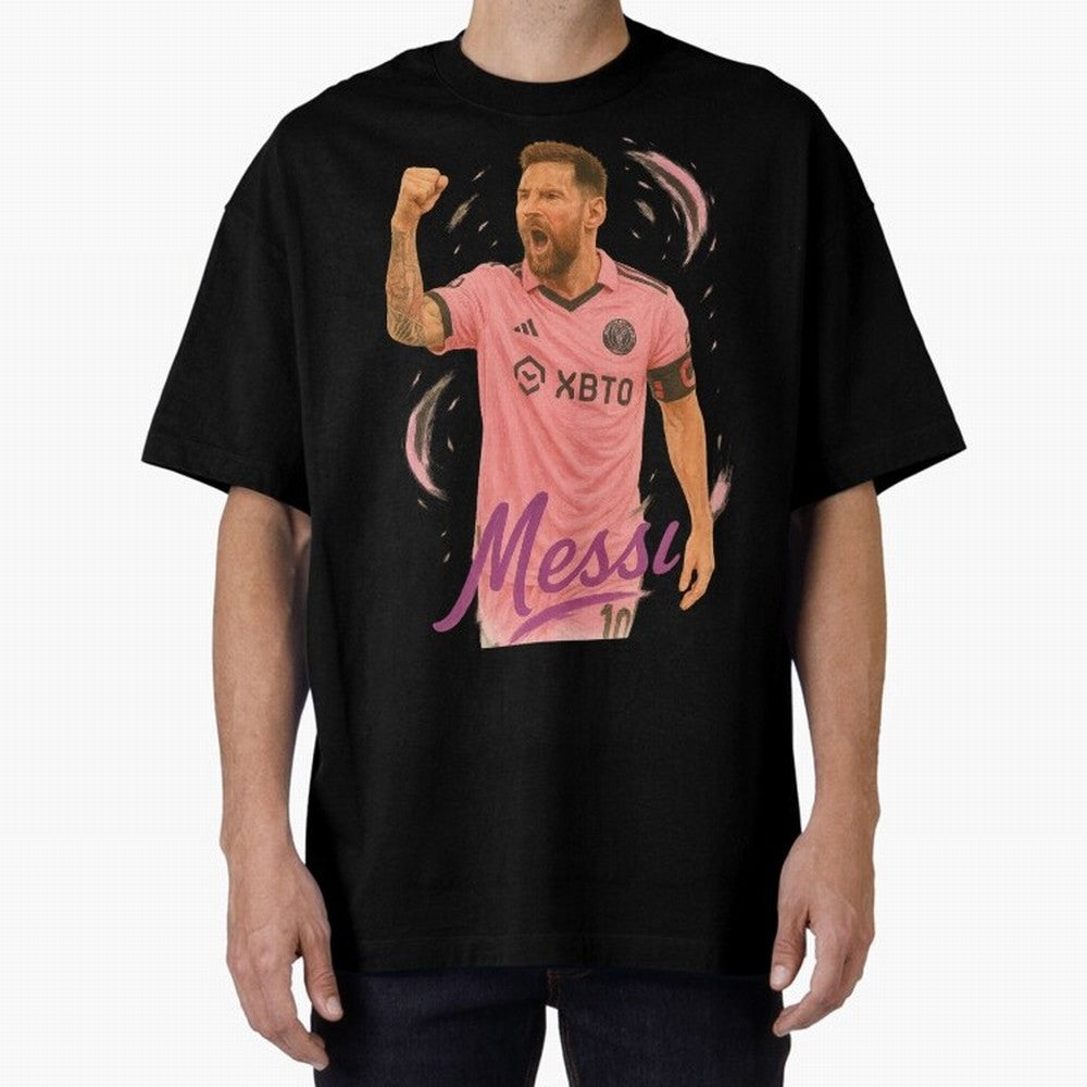 Argentina World Champs Messi Number Oversized T-Shirt Make Memories around the FIFA World Cup 2026 USA Canada Mexico Journey through Messi and Cristiano Ronaldo Highlights, Portugal Pride, Champion Mindset, Group Stage Buzz, Knockout Tension and