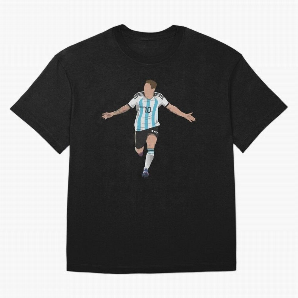 Messi Goal World Cup 2022 Oversized T-Shirt Celebrate Soccer Greatness during FIFA World Cup 2026 Spirit, Built around France, CR7, Champion Mindset, Group Stage Buzz, Knockout Tension and Passionate Fan Culture; Ideal for Passionate Fans Who Love