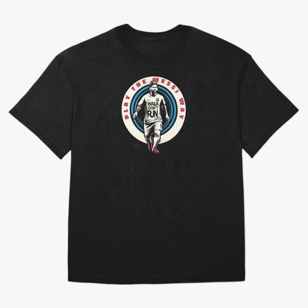 Play the Messi Way Classic T-Shirt Share Match Day Hype around FIFA World Cup 2026 Group Stage, Messi and Cristiano Ronaldo, Brazil, Portugal and Argentina, Goal Celebration Energy, Supporter Heritage, Football Icons and Worldwide Tournament Joy;
