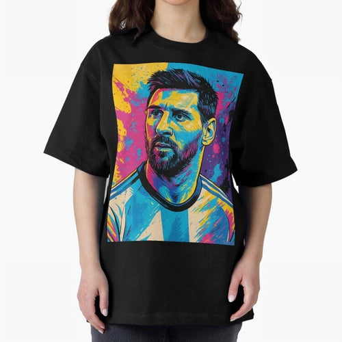 Argentina World Champs Messi Number Oversized T-Shirt Celebrate Match Day Hype around FIFA World Cup 2026 USA Canada Mexico, CR7 and Messi, England and Germany, Champion Mindset, Group Stage Buzz, Knockout Tension and Passionate Fan Culture; Great
