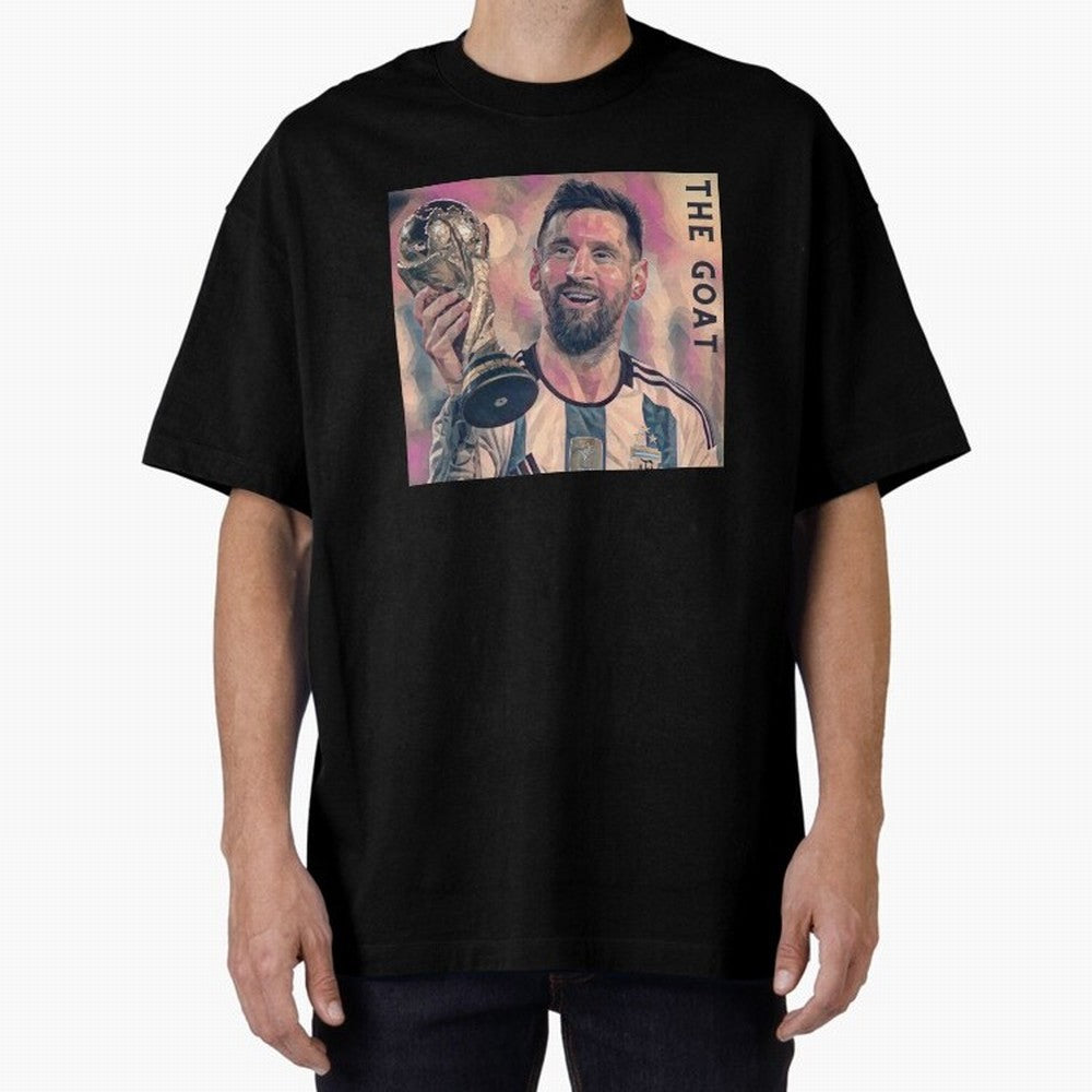 Messi T-Shirt Oversized T-Shirt Bring a Champion Mindset to Match Day Hype around FIFA World Cup 2026 Group Stage, Neymar, Haaland and Cristiano Ronaldo, Spain, Stadium Memories, Football Loyalty, International Chants and Championship Tradition;