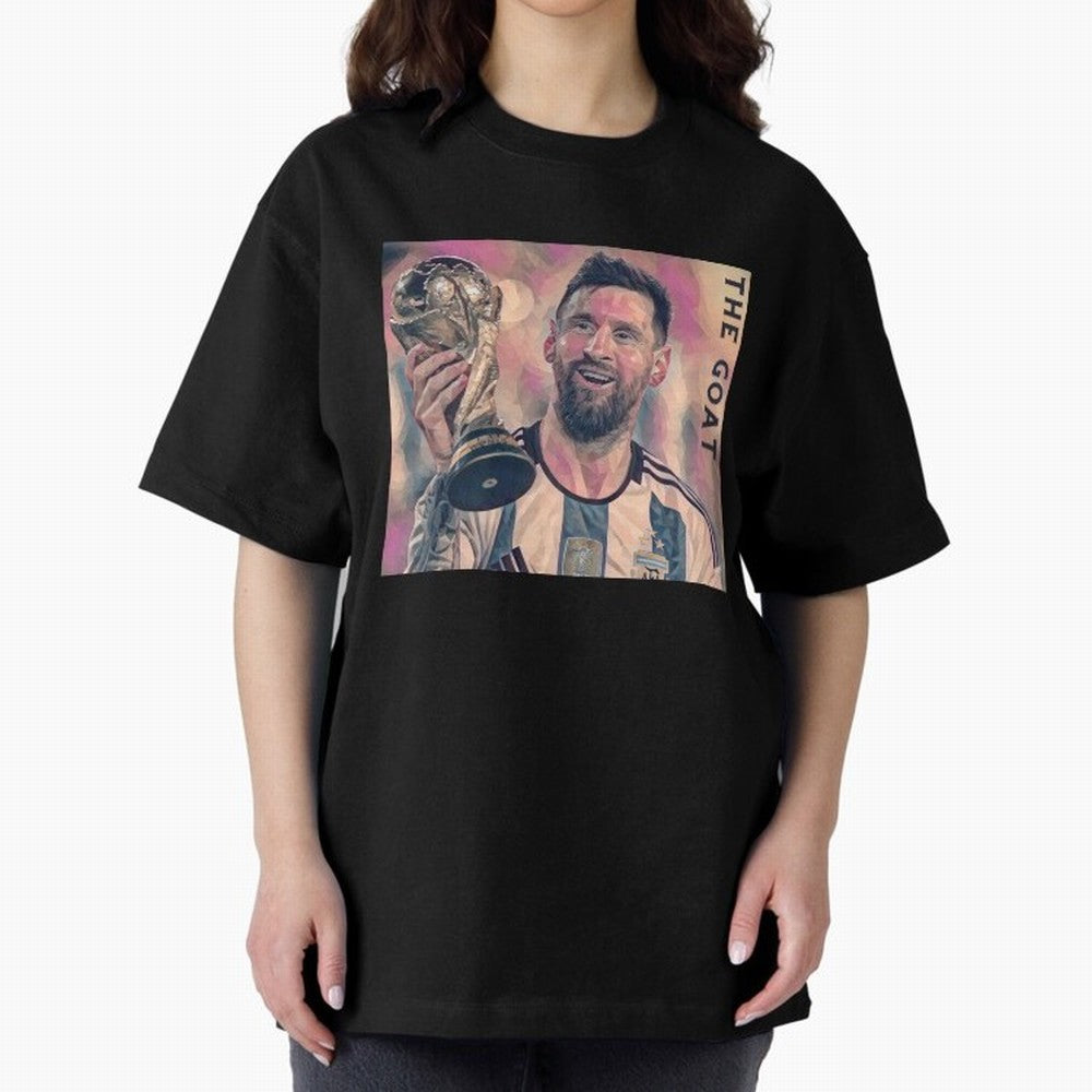 Messi T-Shirt Oversized T-Shirt Bring a Champion Mindset to Match Day Hype around FIFA World Cup 2026 Group Stage, Neymar, Haaland and Cristiano Ronaldo, Spain, Stadium Memories, Football Loyalty, International Chants and Championship Tradition;