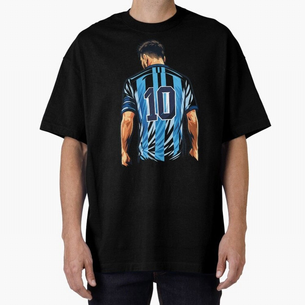Messi 10 legend Oversized T-Shirt Show Up for the Glory of FIFA World Cup 2026 USA Canada Mexico Spirit, Inspired by Portugal, Haaland, Retro Football Energy, Iconic Rivalries, Trophy Chase Drama and Stadium Atmosphere; Perfect for Supporters Who