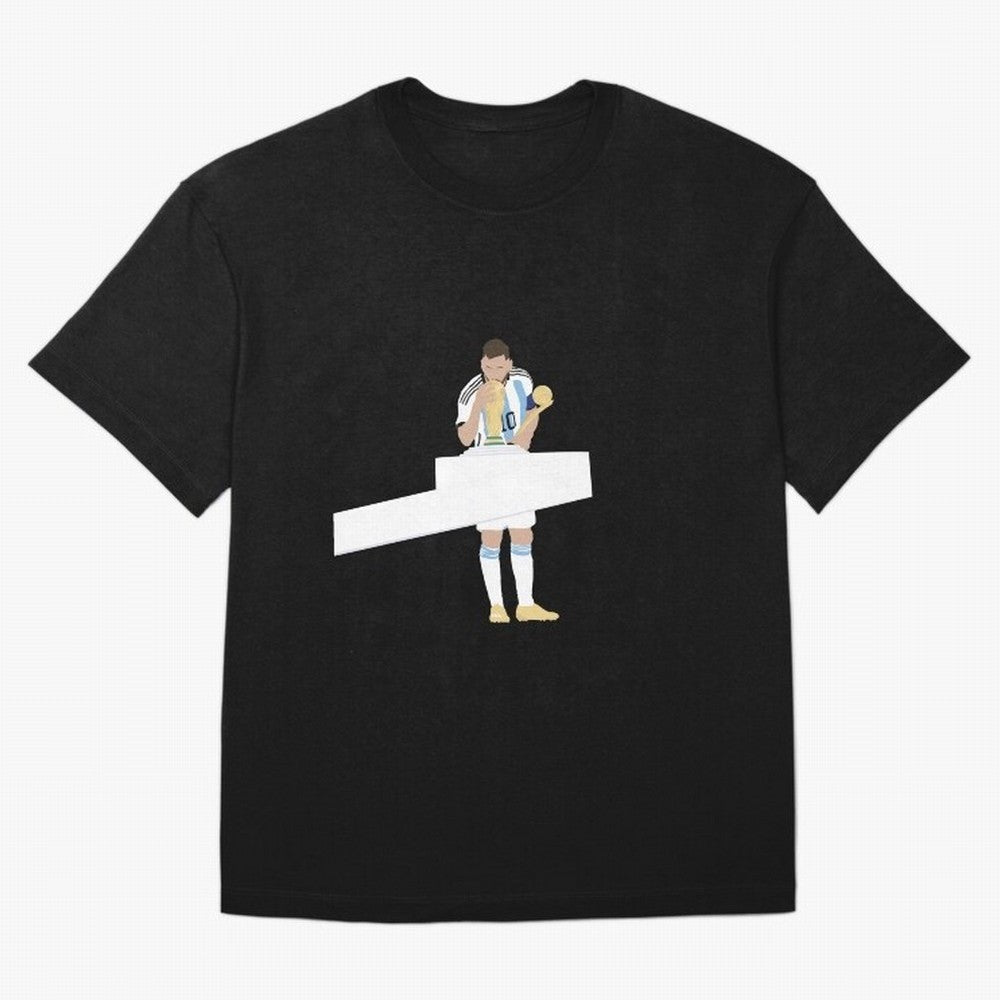 Messi minimalist design Oversized T-Shirt Celebrate Supporters United by FIFA World Cup 2026 USA Canada Mexico for Fans of Mbappe and Argentina, France and Brazil, Bringing Football History, Final Match Energy, Crowd Noise and Once in a Lifetime