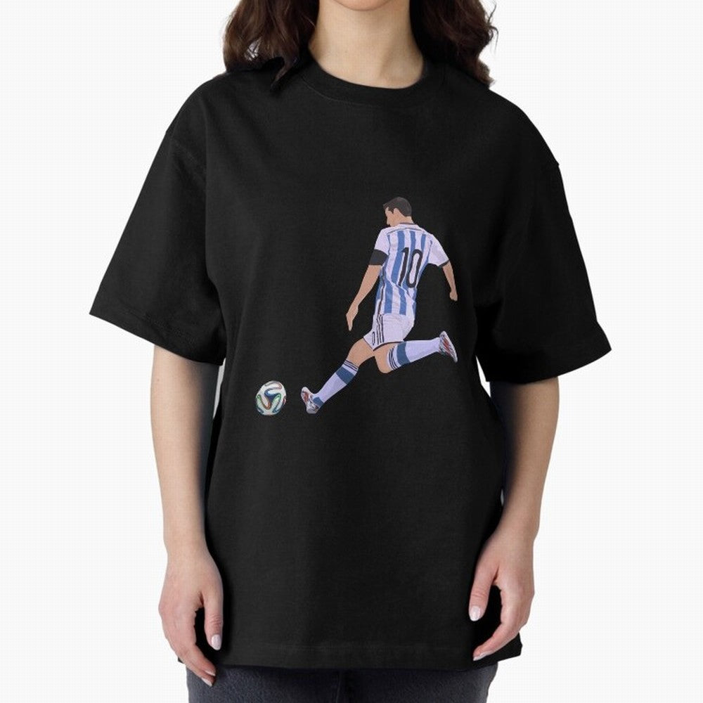 Messi Oversized T-Shirt Celebrate Football Dreams Across FIFA World Cup 2026 Group Stage Celebrating Neymar, Haaland and Cristiano Ronaldo, Brazil, Portugal and Argentina Energy, Football Festival Excitement, Trophy Ambitions, Country Rivalries and