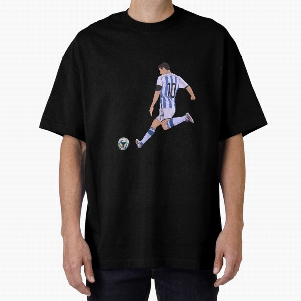 Messi Oversized T-Shirt Celebrate Football Dreams Across FIFA World Cup 2026 Group Stage Celebrating Neymar, Haaland and Cristiano Ronaldo, Brazil, Portugal and Argentina Energy, Football Festival Excitement, Trophy Ambitions, Country Rivalries and