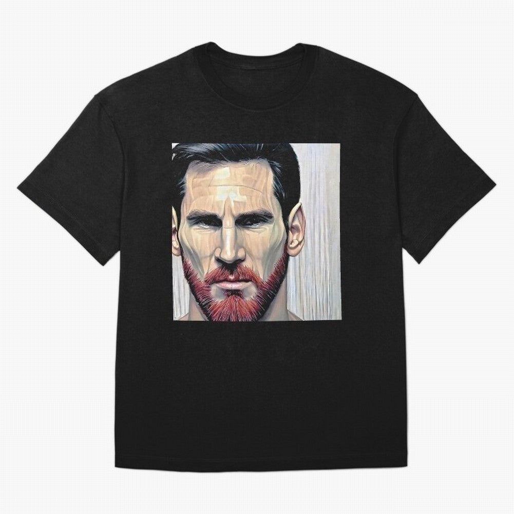 Cartoon-like Messi Oversized T-Shirt Honor Champions and Dreams in FIFA World Cup 2026 Spirit, Connected to Argentina, Messi, Soccer Culture, Superstar Moments, National Team Dreams and Competitive Fire; Built for Supporters Chasing Trophy Dreams,