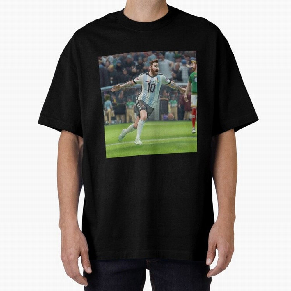 Lionel Messi caricature Classic T-Shirt Turn Football Passion into Global Football Passion for FIFA World Cup 2026, Featuring Neymar, Haaland and Cristiano Ronaldo, England, France and Netherlands, Stadium Chants, National Pride, Trophy Dreams and