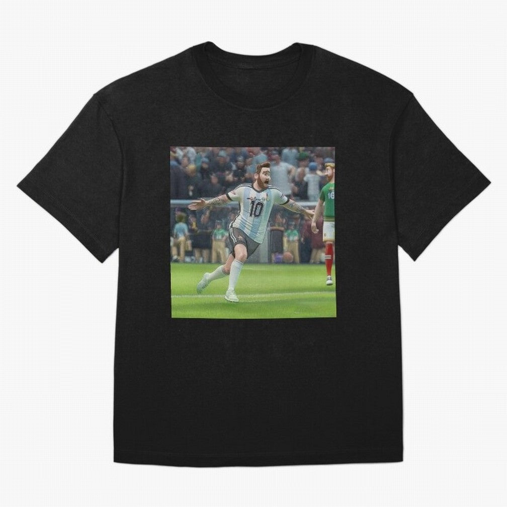 Lionel Messi caricature Classic T-Shirt Turn Football Passion into Global Football Passion for FIFA World Cup 2026, Featuring Neymar, Haaland and Cristiano Ronaldo, England, France and Netherlands, Stadium Chants, National Pride, Trophy Dreams and