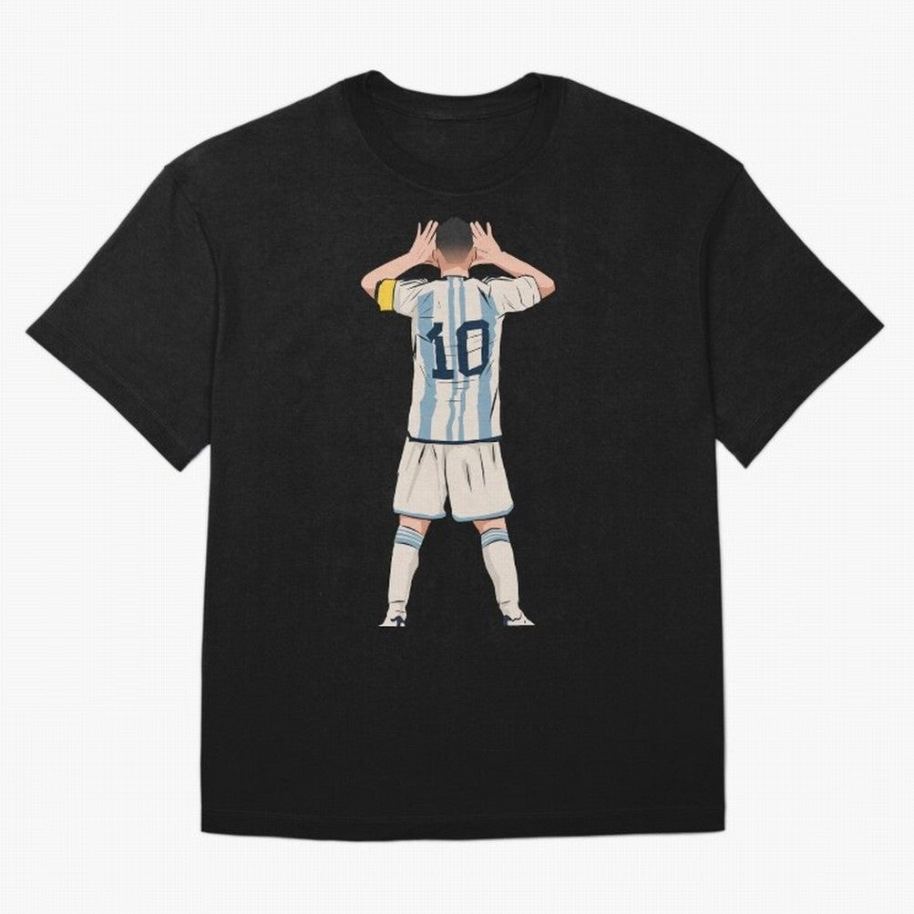 Lionel Messi Oversized T-Shirt Make the Season About Global Football Passion for FIFA World Cup 2026 USA Canada Mexico, Featuring Messi, CR7 and Mbappe, Argentina, France and Brazil, Championship Spirit, Famous Goals, Roaring Crowds and
